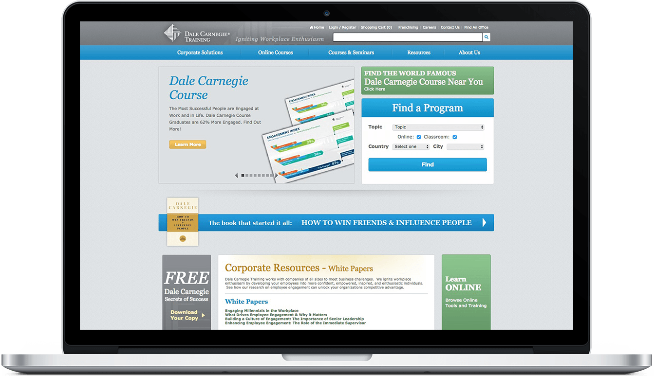 Dale Carnegie Website Hosting Testimonial