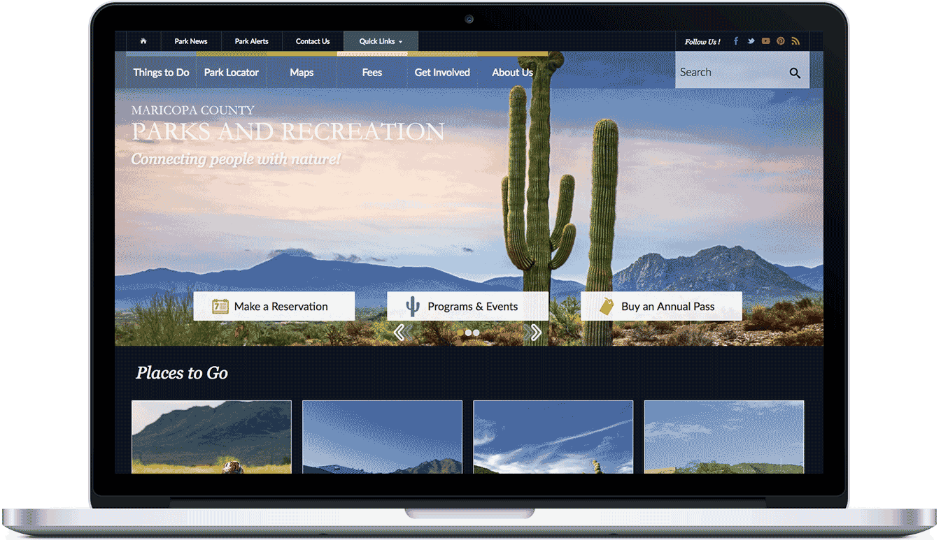 Maricopa County Parks Web Design Testimonial