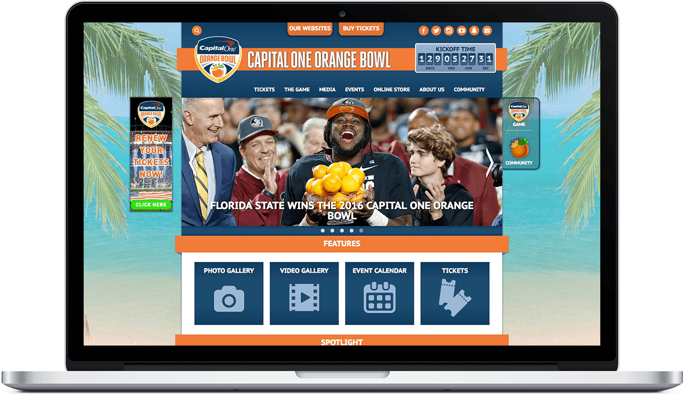 Orange Bowl Web Development Testimonial