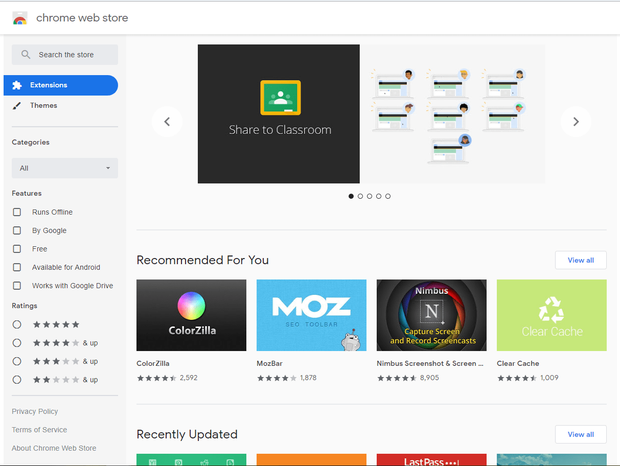 Chrome Web Store Chrome Web Store