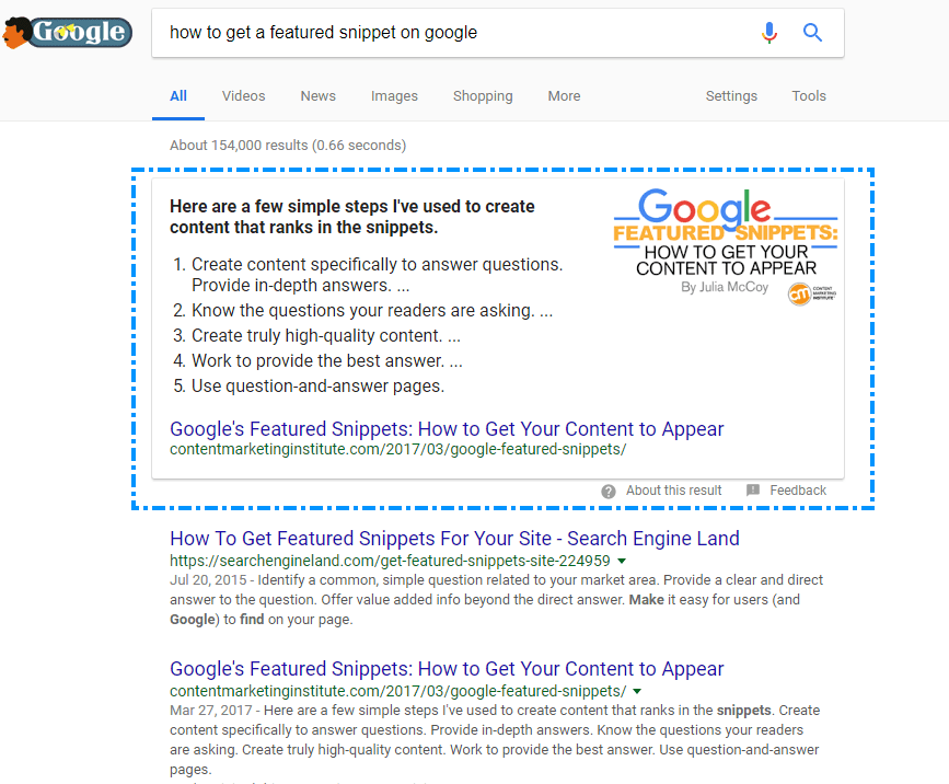 Google Snippet Google Snippet