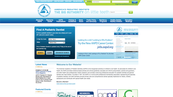 AAPD- American Academy of Pediatric Dentistry Homepage