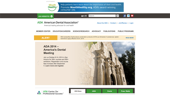 ADA - American Dental Association Homepage