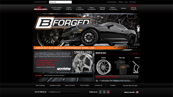 Billet Specialties Homepage