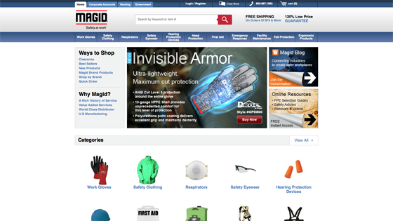 Magid Work Gloves Homepage