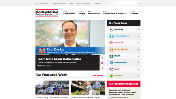 Mathematica Policy Research Homepage 1