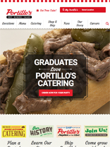 Portillos Restaurant Group tablet