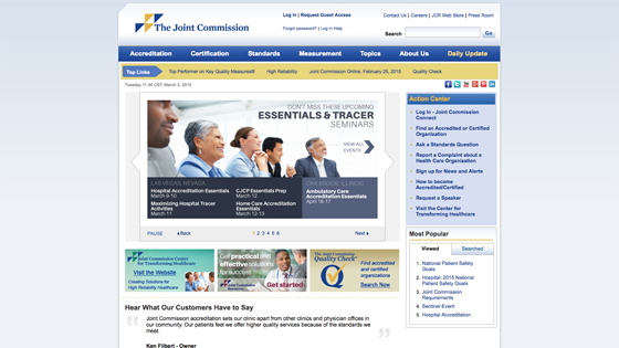 The Joint Commission Homepage