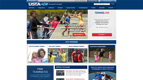 USTA - United States Tennis Association Homepage 1