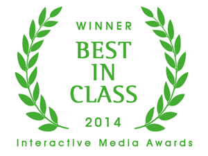 Winner Best In Class 2014 Interactive Media Awards