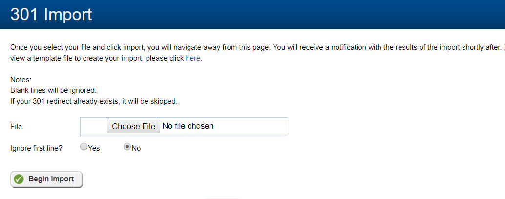 Managing 301 redirects in Sitefinity Image 6