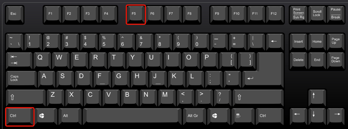 Control F5