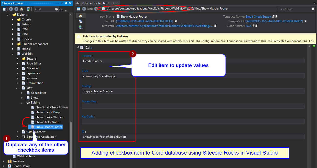 Header-Footer Editor