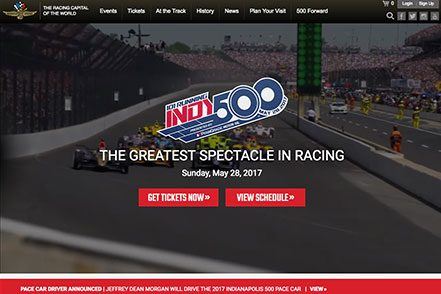 Web Design for Indy 500