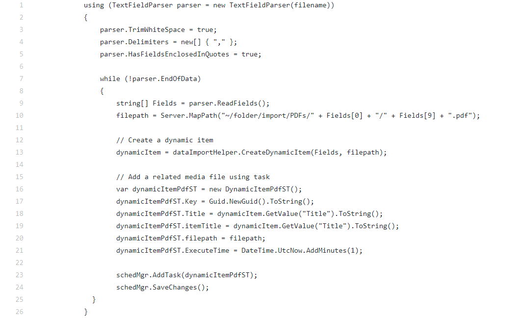 Sitefinity Data Import v2