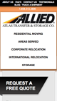 Atlas Transfer and Storage Co. Mobile View