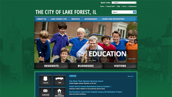 City of Lake Forest Homepage